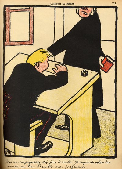 Een Leraar Berispt Zijn Leerling, uit 